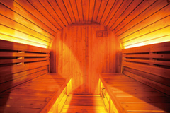 EW-6 Outdoor Sauna – Carbonized Spruce Wood | Durable 2-Person Home Wellness