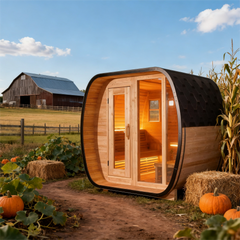 EW-4 Series Square Infrared Sauna – Carbonized Spruce Wood | Home Wellness & Relaxation