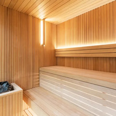 Luxury Indoor Glass Sauna Room – Modern Home Wellness