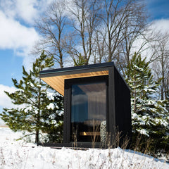 Outdoor Traditional Cedar Sauna with Porch – Up to 3 Persons