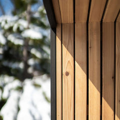 Outdoor Traditional Cedar Sauna with Porch – Up to 3 Persons