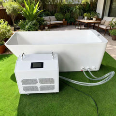 Rectangular Acrylic Cold Plunge Tub – Freestanding Ice Bath for Recovery
