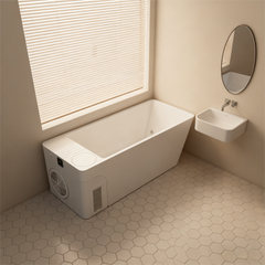 Acrylic Ice Bath Tub with Built-In Ice Machine – All-in-One Cold Plunge Spa