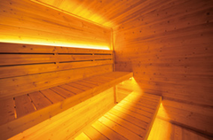 EW5 Square Infrared Sauna – Carbonized Spruce Wood | 4-Person Home & Indoor Wellness