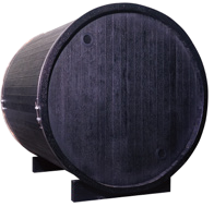 EW-6 Outdoor Sauna – Carbonized Spruce Wood | Durable 2-Person Home Wellness