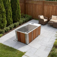 Wooden All-in-One Ice Tub – Cold Plunge for Recovery and Wellness