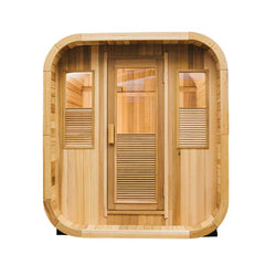 Red Cedar Grid Square Sauna – Modern Design Meets Traditional Wellness