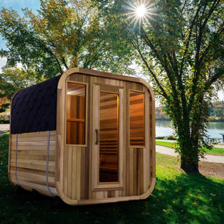 Red Cedar Square Sauna – Elegant Design, Premium Wellness